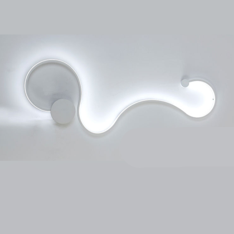 Modern Minimalist Creative Iron Paint Led Wall Lamp