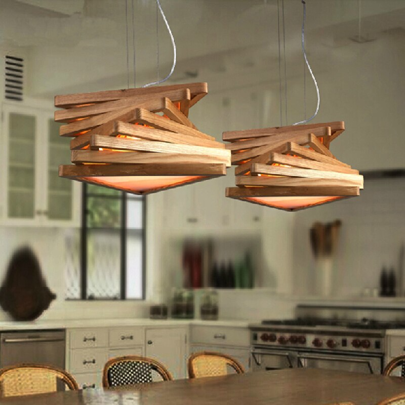 Modern Wooden Pendant Light