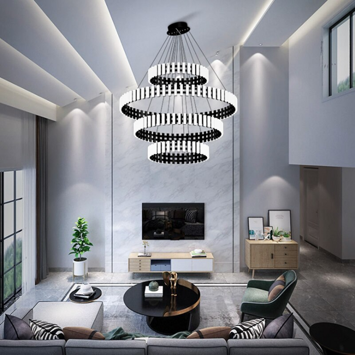Modern Duplex LED Dimming Chandelier