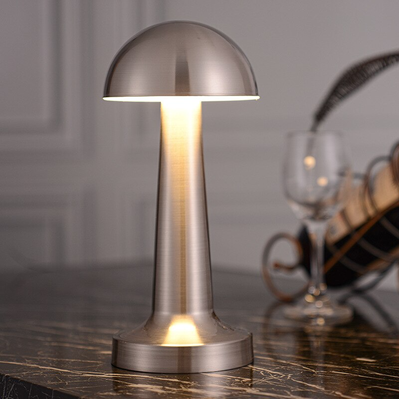 Metal Mushroom Charging Touch Desk Lamp