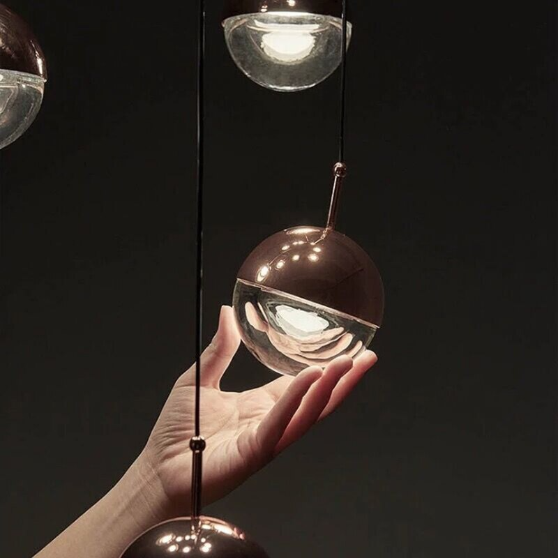 Nordic Glass Ball Single Head Pendant Lamp