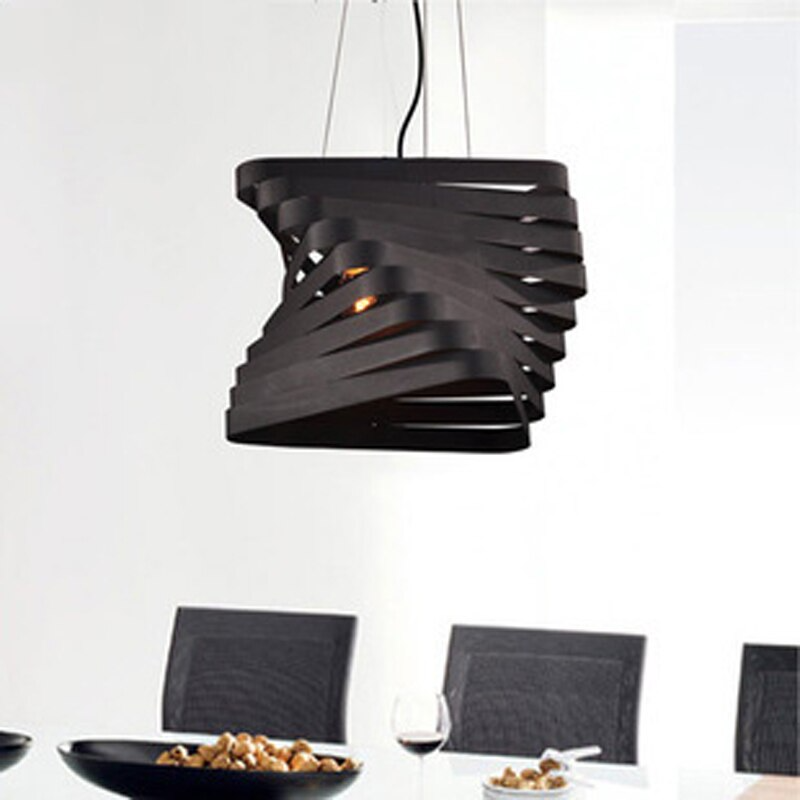 Triangular Iron LED Pendant Light