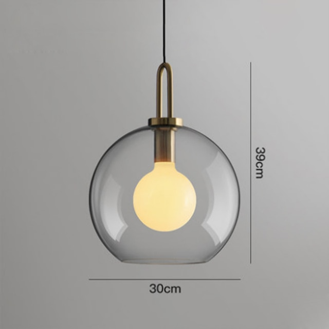 Modern Glass Ball Single Pendant Lamp