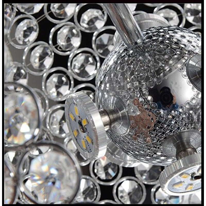 Crystal Round Ball LED Pendant Light