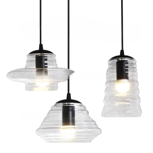 Modern Minimalist Thread Design Clear Glass Pendant Lamp