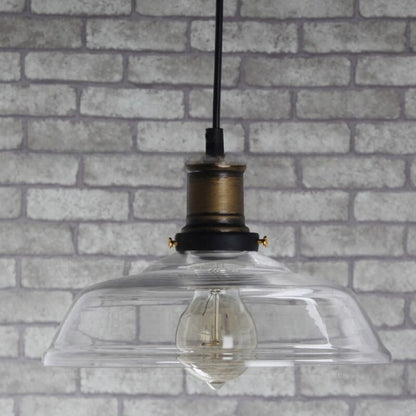 Simple Transparent Glass Single Pendant Light