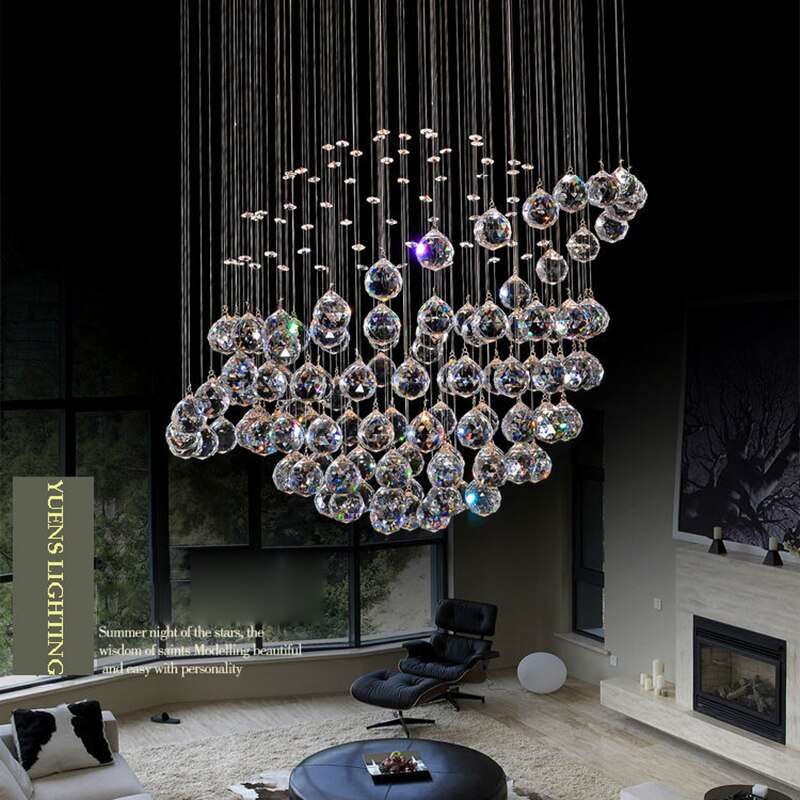 Luxury K9 Crystal LED Ceiling Lamp