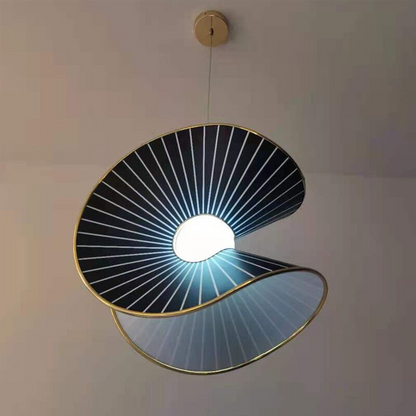 Modern Black Cloth Single Head Pendant Lamp