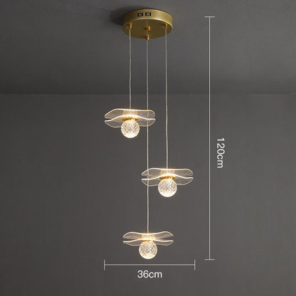 Modern Crystal Acrylic Ball LED Pendant Lamp