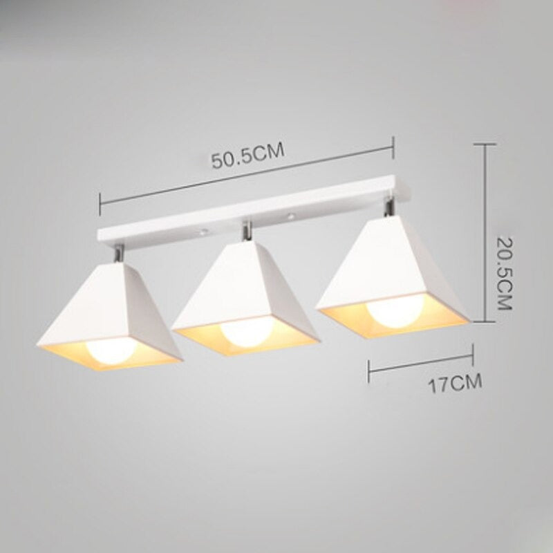 Modern Brief Bar Entrance Iron Ceiling Lights Fixture