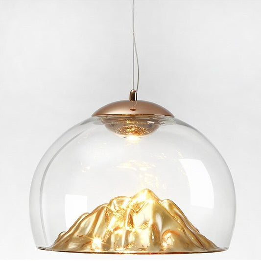 Mountain Sculpture Ceiling Light Fixture