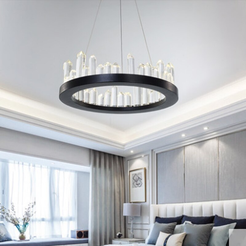 Modern Round Crystal Pendant Lamp