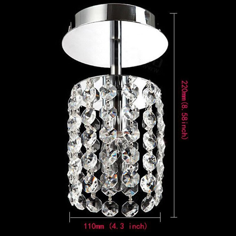 Modern Minimalist Octagonal Beads Crystal Ceiling Lamp