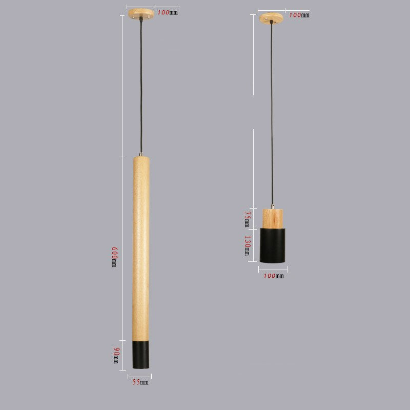 Modern Brief Minimalist Creative Wood Pendant Lamp