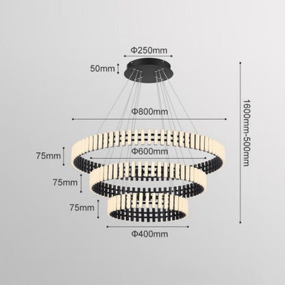 Modern Duplex LED Dimming Chandelier