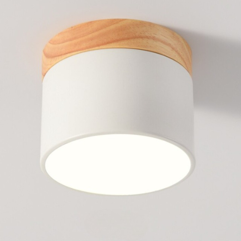 Nordic Wood Modern LED Ceiling Light