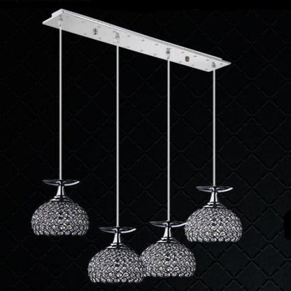 Luxury LED Chrome Crystal Pendant Lamp