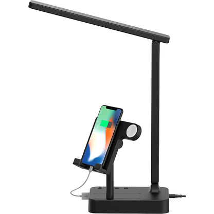 Eye-Caring Foldable Desk Light With USB Charging Port