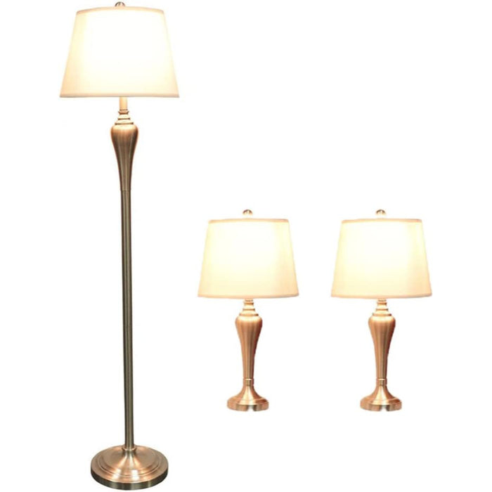 3-Piece Linen Lamp Shades