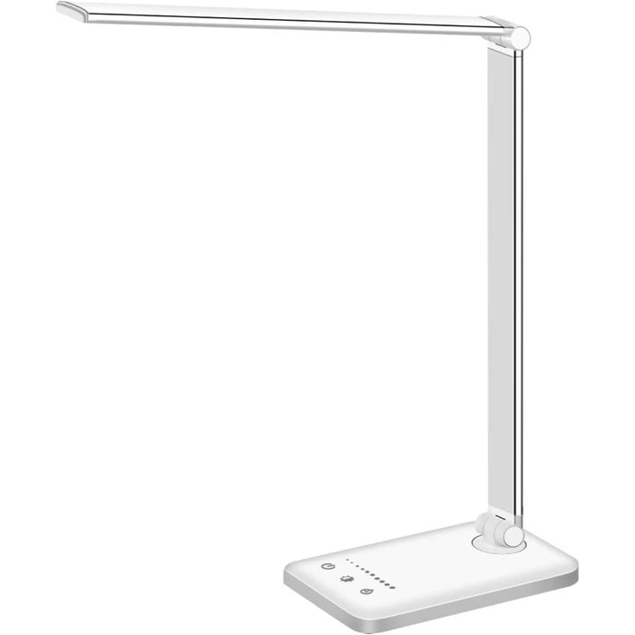 White Crown LED Desk Lamp With USB Charging Port