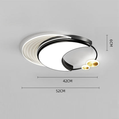 Modern Minimalist Hardware Acrylic Gold Electroplating LED Ceiling Lamp