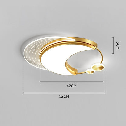 Modern Minimalist Hardware Acrylic Gold Electroplating LED Ceiling Lamp