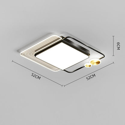 Modern Minimalist Hardware Acrylic Gold Electroplating LED Ceiling Lamp