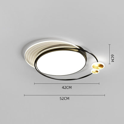 Modern Minimalist Hardware Acrylic Gold Electroplating LED Ceiling Lamp