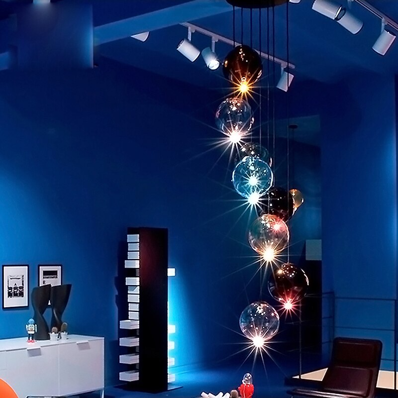 Creative Vintage Style Colorful LED Pendant Lamp