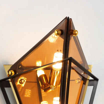 Postmodern Luxury Diamond Shape Wall Lamp