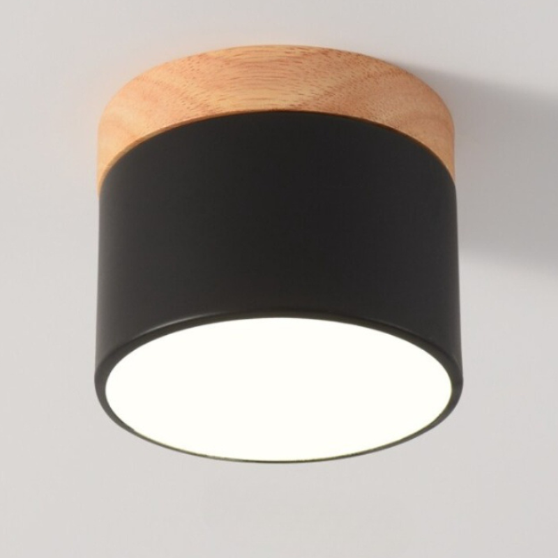 Nordic Wood Modern LED Ceiling Light