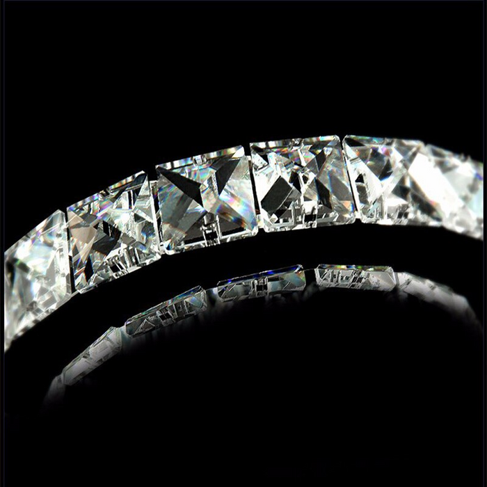 Diamond 2 Ring LED K9 Crystal Pendant Lamp