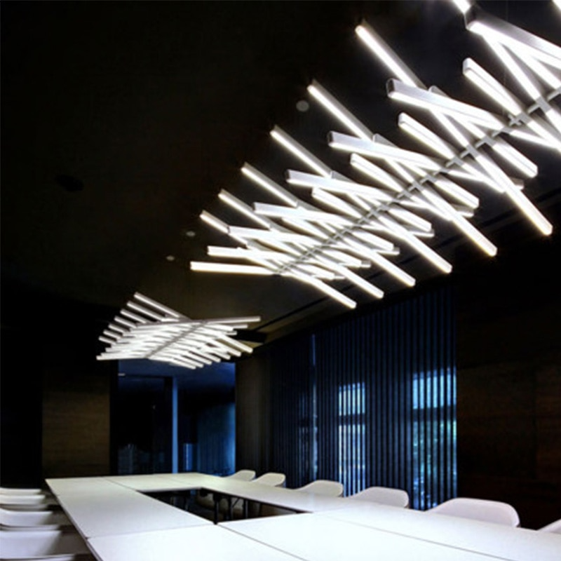 Creative Fish Bone Shape LED Chandelier Lamp