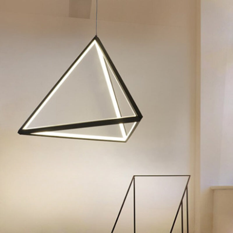 LED Pyramid Single Head Pendant Lamp