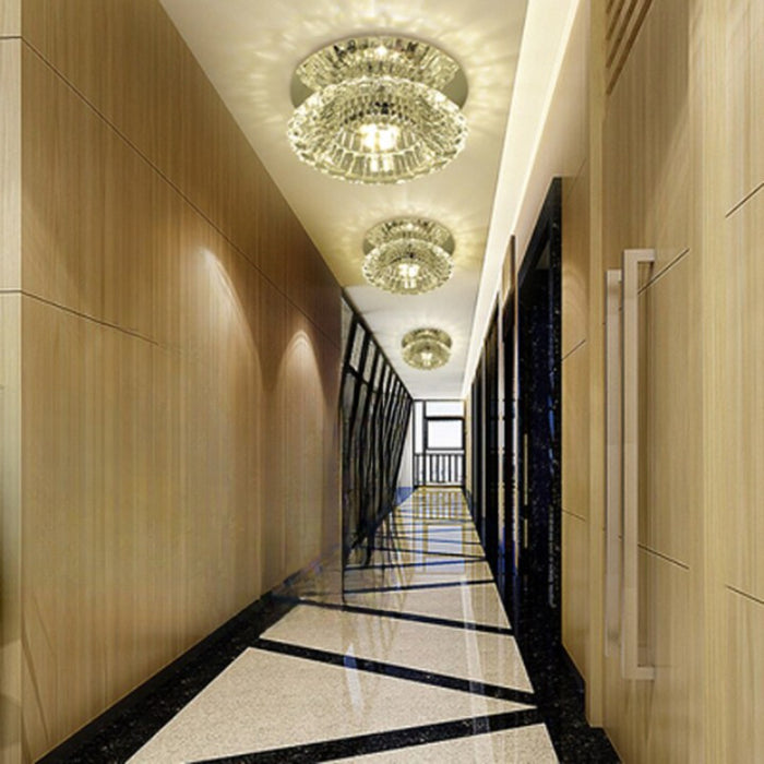 Modern Embedded Crystal LED Hallway Ceiling Light
