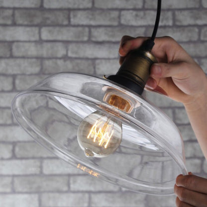 Simple Transparent Glass Single Pendant Light