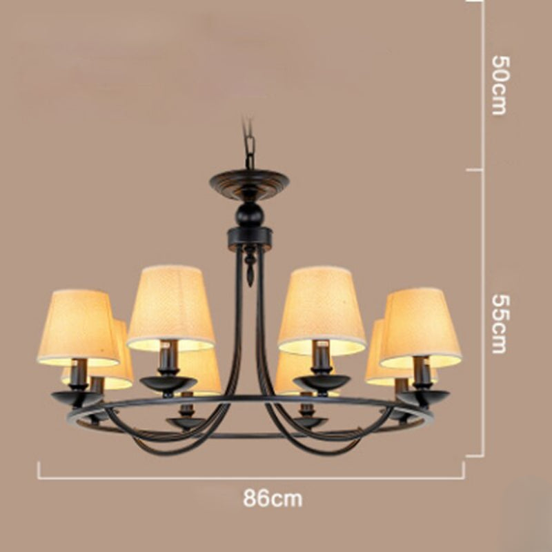 American Retro Iron LED Chandelier