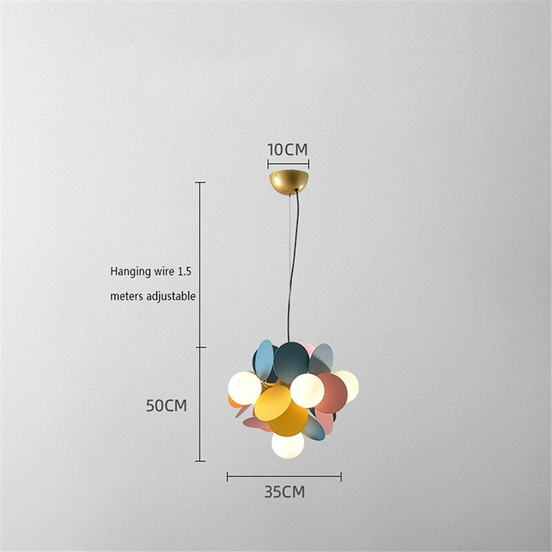 Multicolor Magic Bean Acrylic Chandelier Light