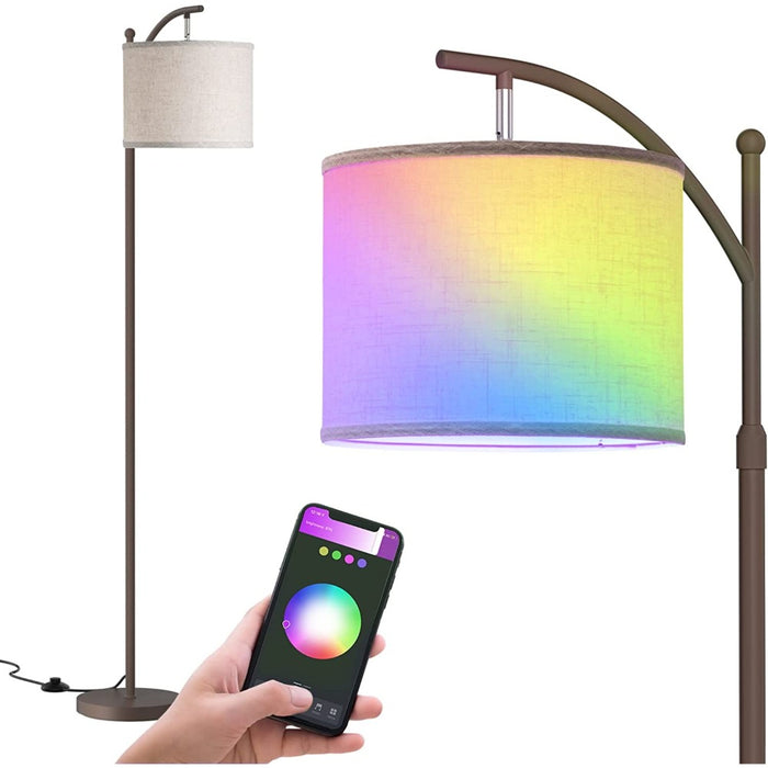 RGB Bulb And Adjustable Pole Floor Lamp