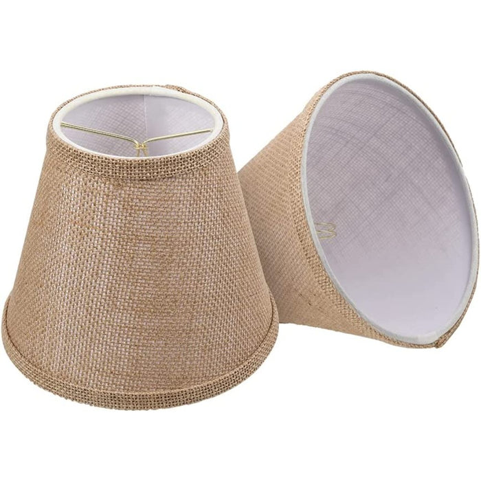 Set of 2 Barrel Metal Lampshades | Contemporary Design, Fabric Material