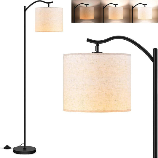 Modern Standing Lamp With Linen Shade