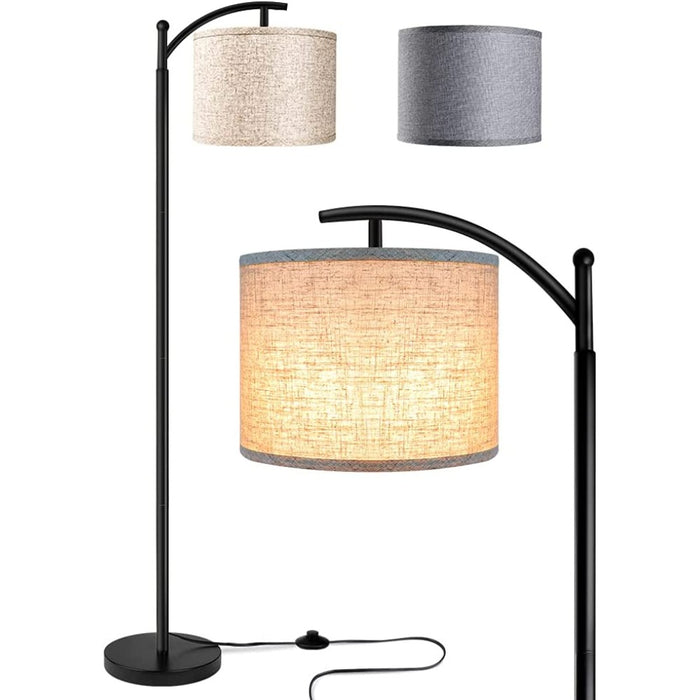 Modern Standing LED Lamp With 2 Lamp Shades