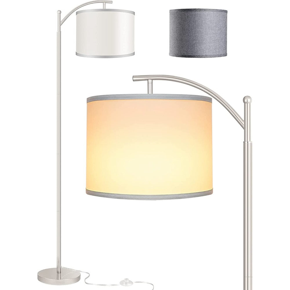 Modern Standing LED Lamp With 2 Lamp Shades