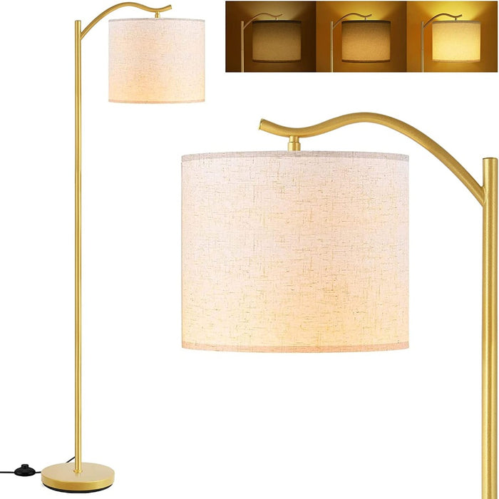 Modern Standing Lamp With Linen Shade