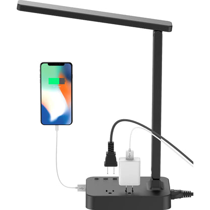 Eye-Caring Foldable Desk Light With USB Charging Port