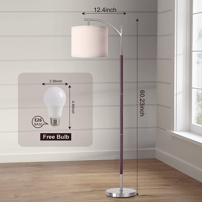 Modern Standing LED Lamp With 2 Lamp Shades