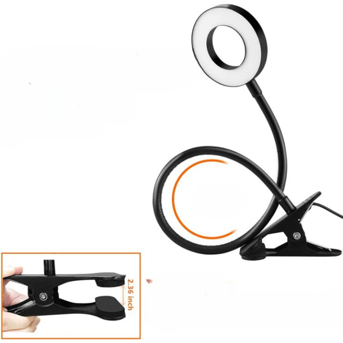 360 ° Flexible Gooseneck Clamp Lamp For Desk Headboard And Video Conferencing