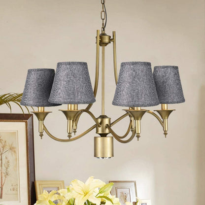 Clip On Bulb Set Of 2 Barrel Metal Lampshade