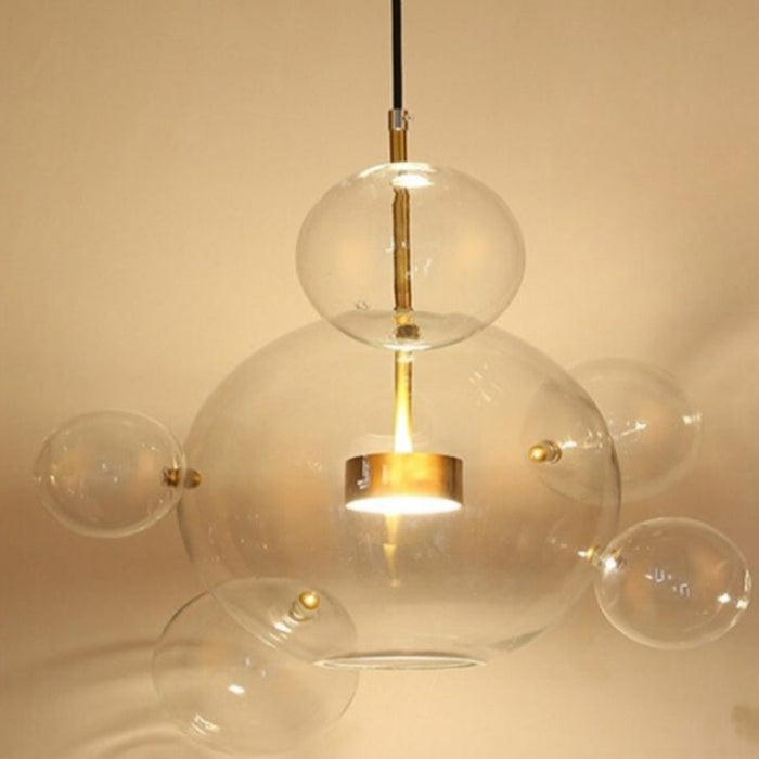 Designer Round Multi-Glass Ball Pendant Light