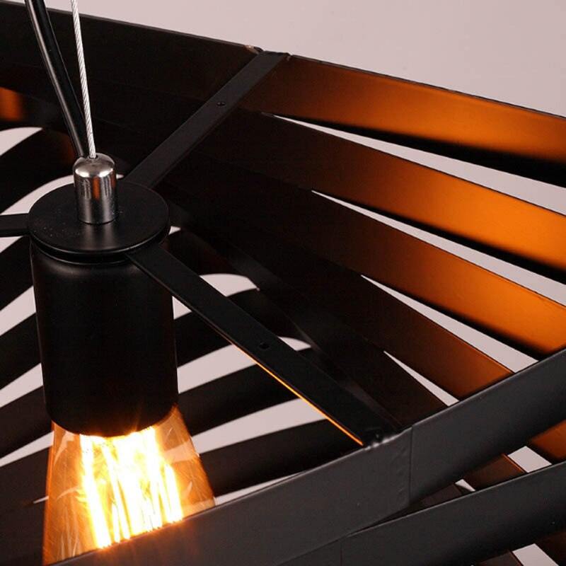 Triangular Iron LED Pendant Light